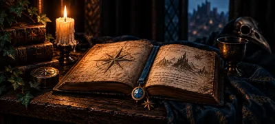An ancient book representing the lore of Astraea
